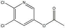 Acetic acid 5,6-dichloro-pyridin-3-yl ester Structure