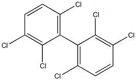 2.2'.3.3'.6.6'-Hexachlorobiphenyl Solution 结构式