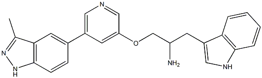 1-(1H-Indol-3-ylMethyl)-2-[5-(3-Methyl-1H-indazol-5-yl)-pyridin-3-yloxy]-ethylaMine