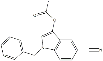 Acetic acid 1-benzyl-5-cyano-1H-indol-3-yl ester
