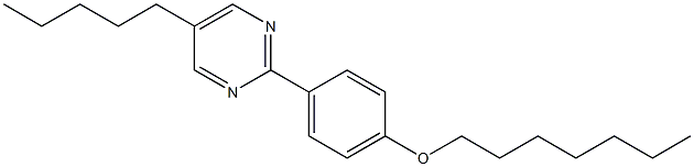 2-(4-Heptyloxy-phenyl)-5-pentyl-pyrimidine Structure