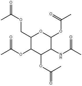 3-acetaMido-6-(acetoxyMethyl)tetrahydro-2H-pyran-2,4,5-triyl triacetate Structure