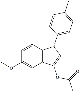 Acetic acid 5-Methoxy-1-p-tolyl-1H-indol-3-yl ester