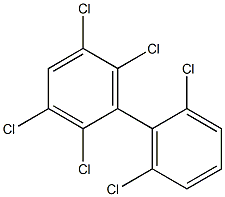 2,2',3,5,6,6'-Hexachlorobiphenyl Solution 结构式