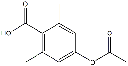 4-Acetoxy-2,6-diMethyl-benzoic acid Structure