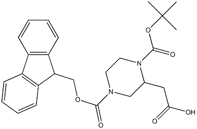 2-(4-(((9H-fluoren-9-yl)Methoxy)carbonyl)-1-(tert-butoxycarbonyl)piperazin-2-yl)acetic acid