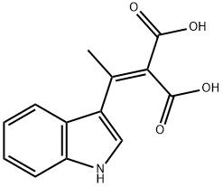 2-(1-(1H-Indol-3-yl)ethylidene)malonic acid Structure