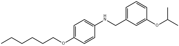 4-(Hexyloxy)-N-(3-isopropoxybenzyl)aniline Structure