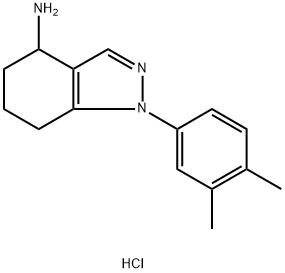 1H-indazol-4-amine, 1-(3,4-dimethylphenyl)-4,5,6,7-tetrahy|1-(3,4-二甲基苯基)-4,5,6,7-四氢-4-氨基吲唑盐酸盐