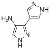 1H,1'H-3,4'-Bipyrazol-4-amine 结构式