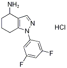 1H-indazol-4-amine, 1-(3,5-difluorophenyl)-4,5,6,7-tetrahy Structure
