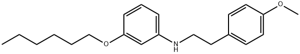 3-(Hexyloxy)-N-(4-methoxyphenethyl)aniline Structure
