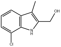 1H-indole-2-methanol, 7-chloro-3-methyl-|(7-氯-3-甲基-1H-吲哚-2-基)甲醇
