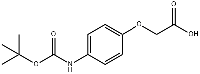 acetic acid, [4-[[(1,1-dimethylethoxy)carbonyl]amino]pheno Structure