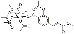 3-O-Acetyl Caffeic Acid Methyl Ester 4-O-(Tri-O-acetyl-β-D-glucuronic Acid Methyl Ester)|3-O-Acetyl Caffeic Acid Methyl Ester 4-O-(Tri-O-acetyl-β-D-glucuronic Acid Methyl Ester)