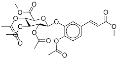 4-O-Acetyl Caffeic Acid Methyl Ester 3-O-(Tri-O-acetyl-β-D-glucuronic Acid Methyl Ester)|4-O-Acetyl Caffeic Acid Methyl Ester 3-O-(Tri-O-acetyl-β-D-glucuronic Acid Methyl Ester)