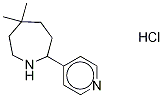 Hexahydro-5,5-diMethyl-2-(4-pyridinyl)-1H-azepine Hydrochloride Structure