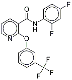 ジフルフェニカン‐D3(3‐トリフルオロメチルフェノキシ‐2,4,6‐D3) 化学構造式