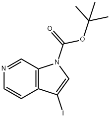 tert-butyl 3-iodo-1H-pyrrolo[2,3-c]pyridine-1-carboxylate Structure