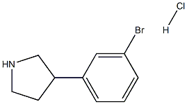 3-(3-BroMophenyl)pyrrolidine hcl Struktur