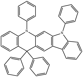 5H-Indolo[3,2-b]acridine, 7,13-dihydro-5,7,13,13-tetraphenyl-、 Structure