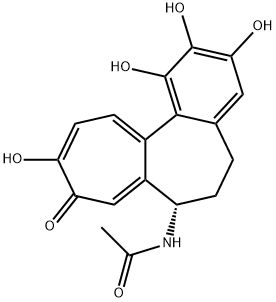 AcetaMide, N-(5,6,7,9-tetrahydro-1,2,3,10-tetrahydroxy-9-oxobenzo[a]heptalen-7-yl)-, (S)- Structure