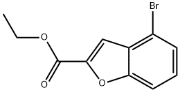 4-ブロモ-1-ベンゾフラン-2-カルボン酸エチル 化学構造式