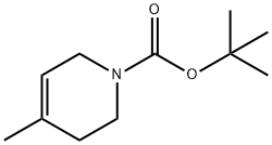 1(2H)-ピリジンカルボン酸, 3,6-ジヒドロ-4-メチル-, 1,1-ジメチルエチルエステル 化学構造式