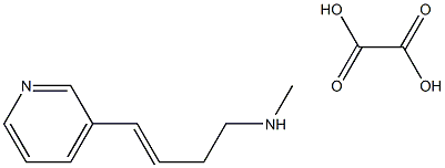 (3E)-N-甲基-4-(3-吡啶基)-3-丁烯-1-胺草酸盐 结构式