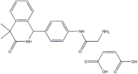 ACETAMIDE,2-AMINO-N-(4-(1,2,3,4-TETRAHYDRO-4,4-DIMETHYL-3-OXO-1-ISOQUINOLINYL)PHENYL)-,(Z)-2-BUTENEDIOATE|