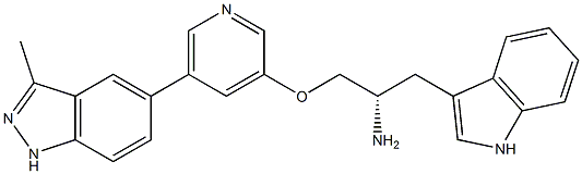 A-443654|(ALPHAS)-ALPHA-[[[5-(3-甲基-1H-吲唑-5-基)-3-吡啶基]氧基]甲基]-(S)-1H-吲哚-3-乙胺