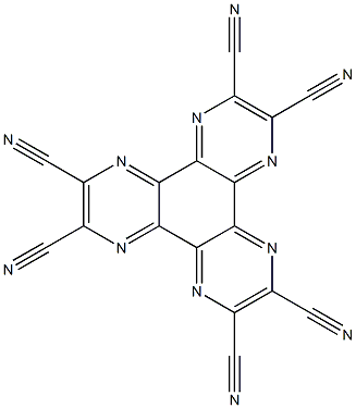 1,4,5,8,9,12-HEXAAZA-TRIPHENYLENE-2,3,6,7,10,11-HEXACARBONITRILE, , 结构式