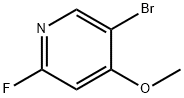 5-bromo-2-fluoro-4-methoxypyridine Structure