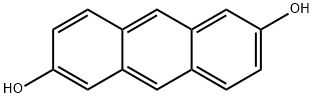 2,6-ジヒドロキシアントラセン 化学構造式