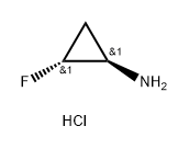 反式-2-氟环丙胺盐酸盐, 114152-96-4, 结构式