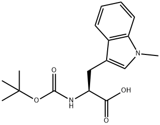 N-Boc-1-methyl-L-tryptophan Struktur