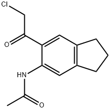 Acetamide,  N-(6-chloroacetyl-5-indanyl)-  (4CI) Structure
