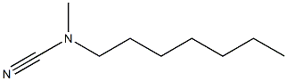 Heptylamine,  N-cyano-N-methyl-  (1CI) Structure
