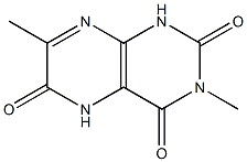 2,4,6(1H,3H,5H)-Pteridinetrione,  3,7-dimethyl-  (6CI) Structure