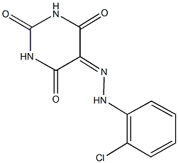 2,4,5,6(1H,3H)-pyrimidinetetrone 5-[(2-chlorophenyl)hydrazone] Structure