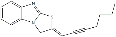 2-(2-heptynylidene)-2,3-dihydro[1,3]thiazolo[3,2-a]benzimidazole Structure