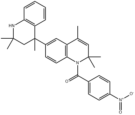 2,2,2',2',4,4'-hexamethyl-1'-(4-nitrobenzoyl)-1,1',2,2',3,4-hexahydro-3,6'-biquinoline Structure