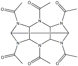2,4,6,8,10,12-hexaacetyl-2,4,6,8,10,12-hexaazatetracyclo[5.5.0.0~3,11~.0~5,9~]dodecane Structure