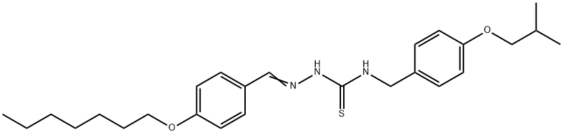 4-(heptyloxy)benzaldehyde N-(4-isobutoxybenzyl)thiosemicarbazone|