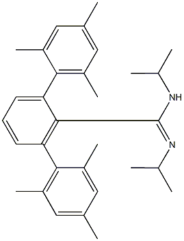 2,2'',4,4'',6,6''-hexamethyl-N-isopropyl-N'-[1-methylethyl]-1,2':6',1''-terphenyl-1'-carboximidamide Structure