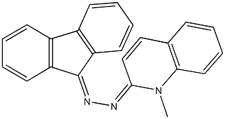 9H-fluoren-9-one (1-methyl-2(1H)-quinolinylidene)hydrazone Structure