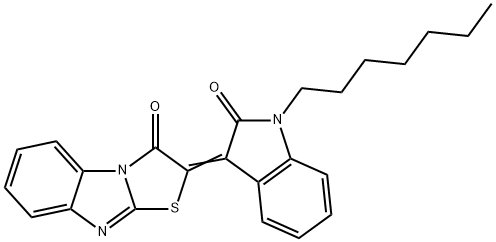 2-(1-heptyl-2-oxo-1,2-dihydro-3H-indol-3-ylidene)[1,3]thiazolo[3,2-a]benzimidazol-3(2H)-one|