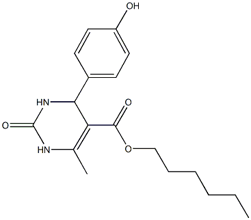 hexyl 4-(4-hydroxyphenyl)-6-methyl-2-oxo-1,2,3,4-tetrahydro-5-pyrimidinecarboxylate|