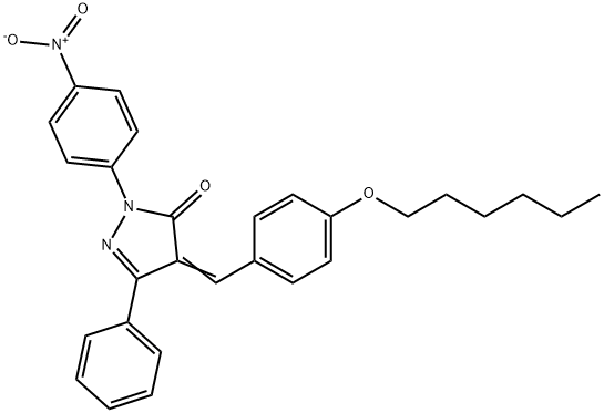 4-[4-(hexyloxy)benzylidene]-2-{4-nitrophenyl}-5-phenyl-2,4-dihydro-3H-pyrazol-3-one|