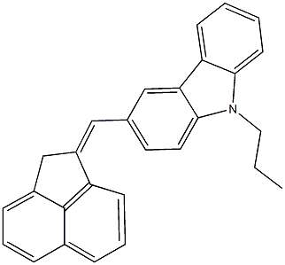 3-(1(2H)-acenaphthylenylidenemethyl)-9-propyl-9H-carbazole Structure